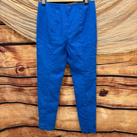 Diane Von Furstenberg Royal Blue Tapered Leg Dress Pants Size 6 - Picture 10 of 11